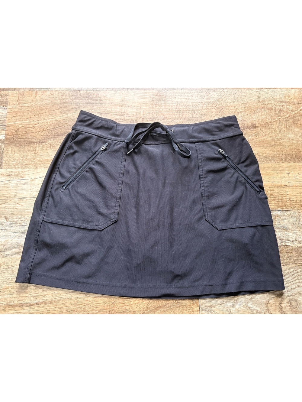 Tek Gear Black Athletic Skort with Zip Pockets Size XL